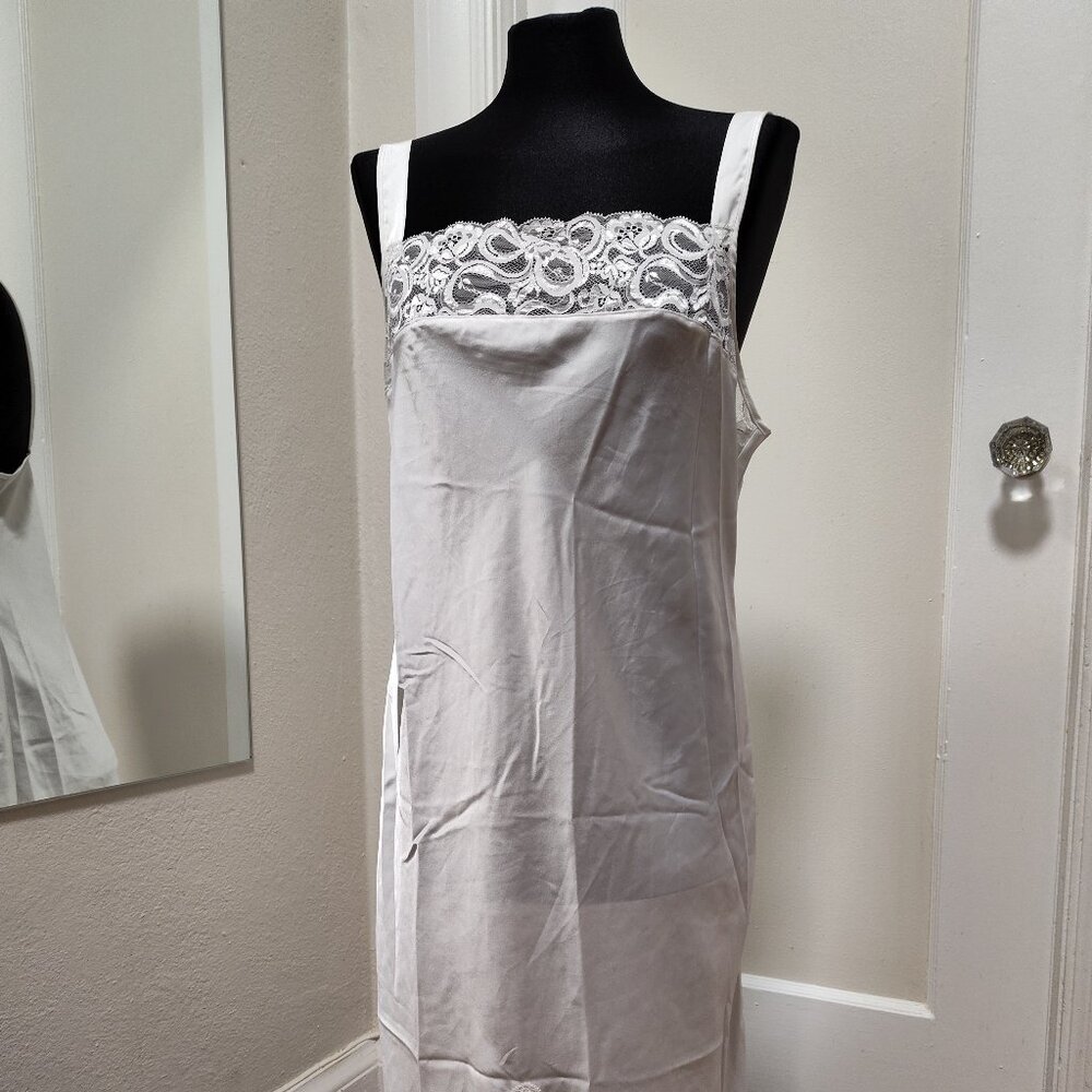 Vintage White Lace Slip